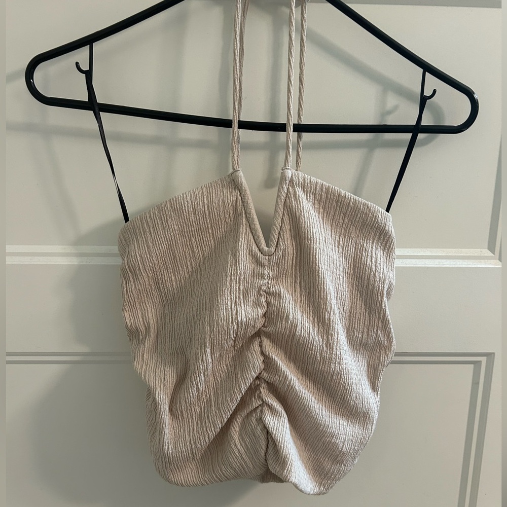 H&M | sand halter top size M